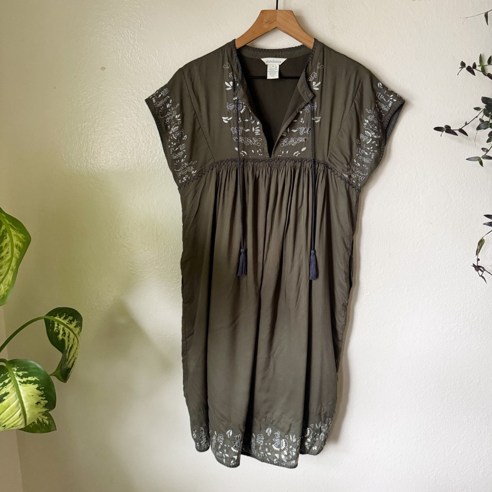 Sundance | Embroidered Traveler Dress